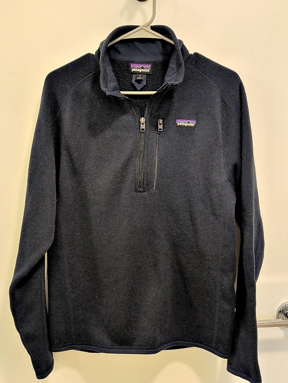 Navy Blue Patagonia Quarter-Zip Fleece Pullover